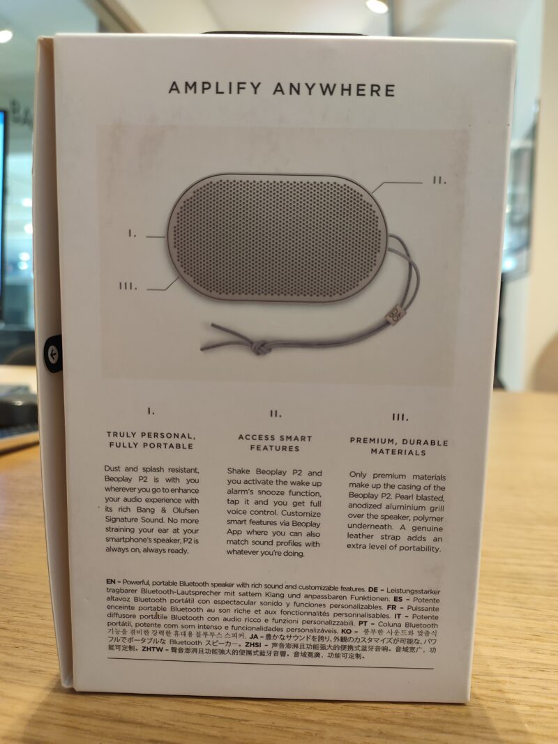 Altavoz bluetooth portátil Beoplay P2 Bang & Olufsen